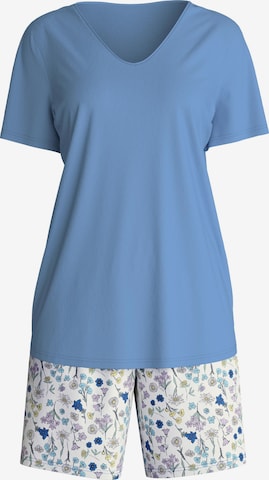 CALIDA Shorty 'Graphic Nights' in Blau: Vorderseite