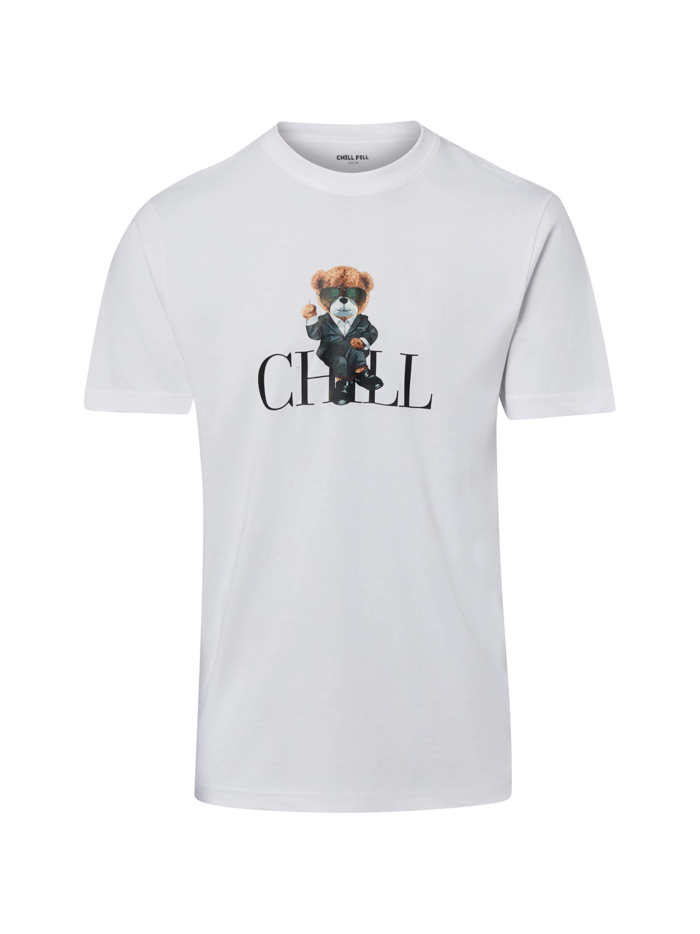 Chill Pill Shirt ' Luxury Bear ' in White: front