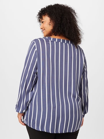 KAFFE CURVE Bluse in Blau