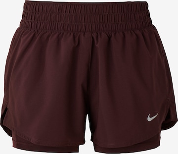 sarkans NIKE Sporta bikses 'ONE': no priekšpuses