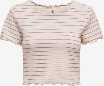 ONLY T-Shirt 'ONLANITS' in Weiß: Vorderseite