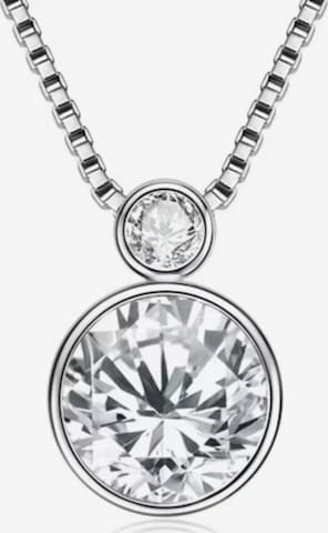 ROUGEMONT Jewellery Kette 'Exquisite Moissanit Diamant Halskette' in Silber: Vorderseite