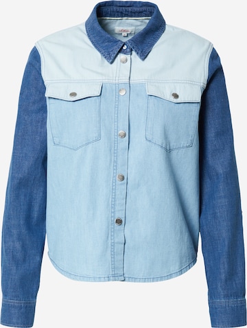 s.Oliver Blouse in Blauw: voorkant