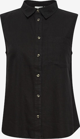 ICHI Blouse 'Lino' in Black: front