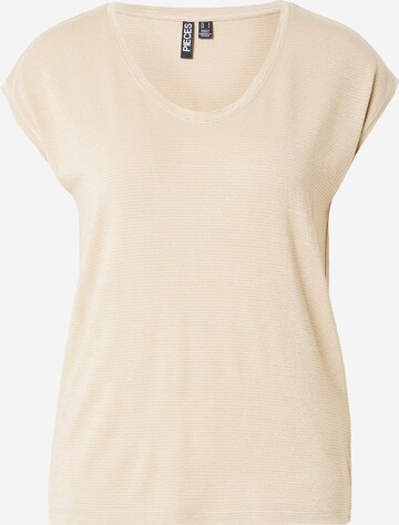 T-shirt 'Billo' PIECES en beige : devant