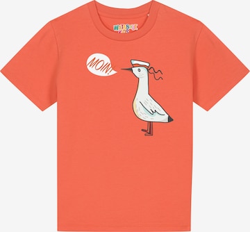 watabout.kids Shirt 'Moin Seagull' in Oranje: voorkant