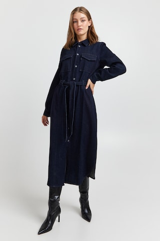 PULZ Jeans Shirt Dress 'Rosia' in Blue