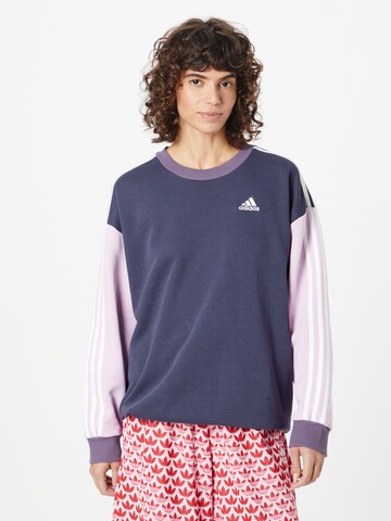 ADIDAS SPORTSWEAR Sport sweatshirt 'Essentials' i blå: framsida