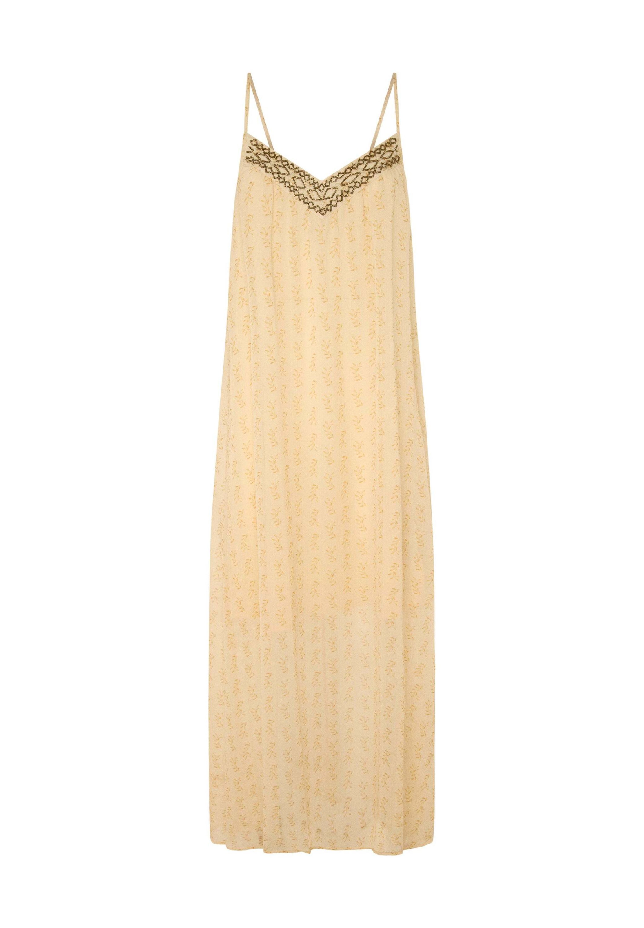 Pepe Jeans Jurk ' MADONNA ' in Geel: voorkant