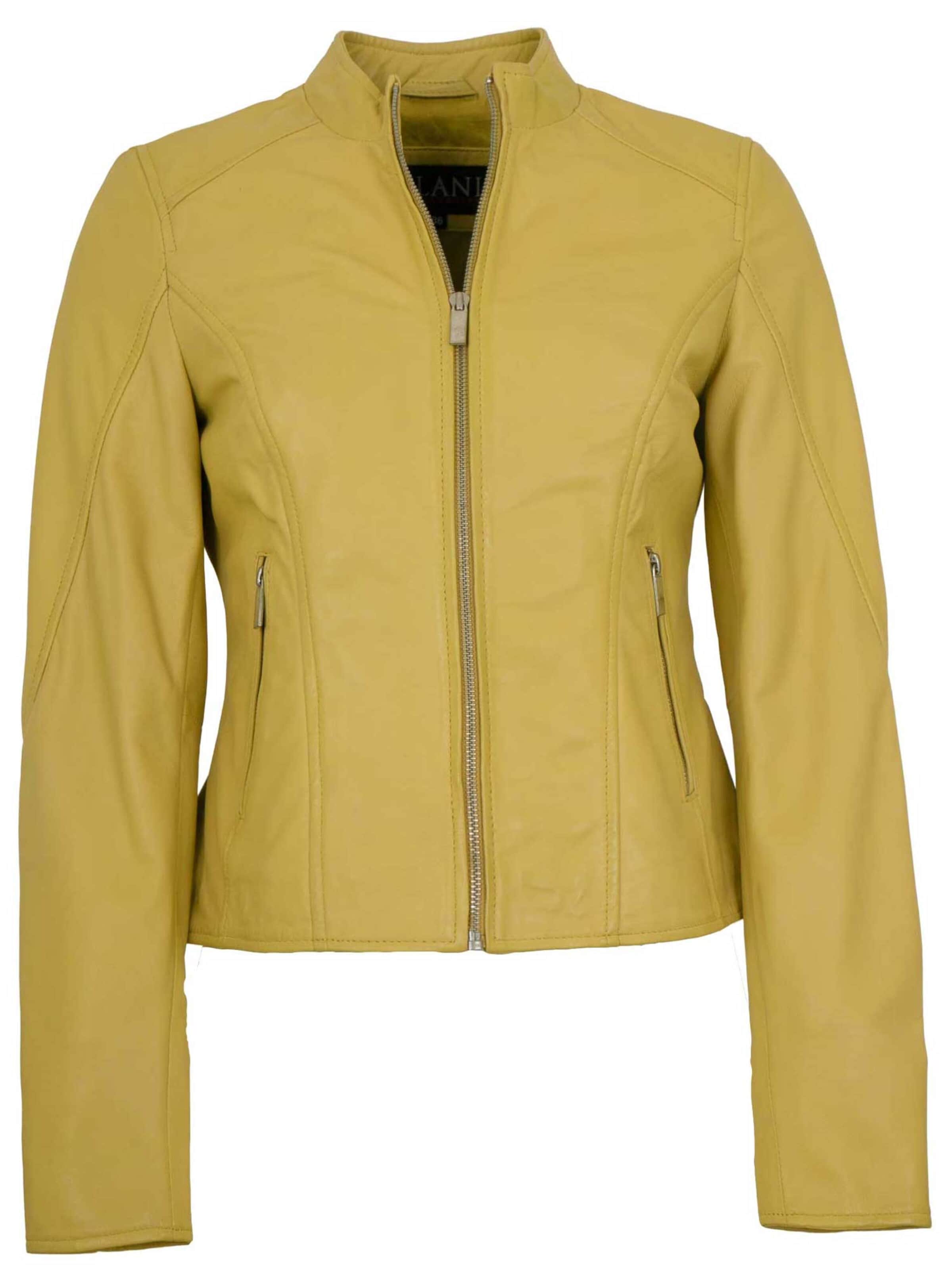 Jilani Between-Season Jacket 'Fulya' in Yellow: front