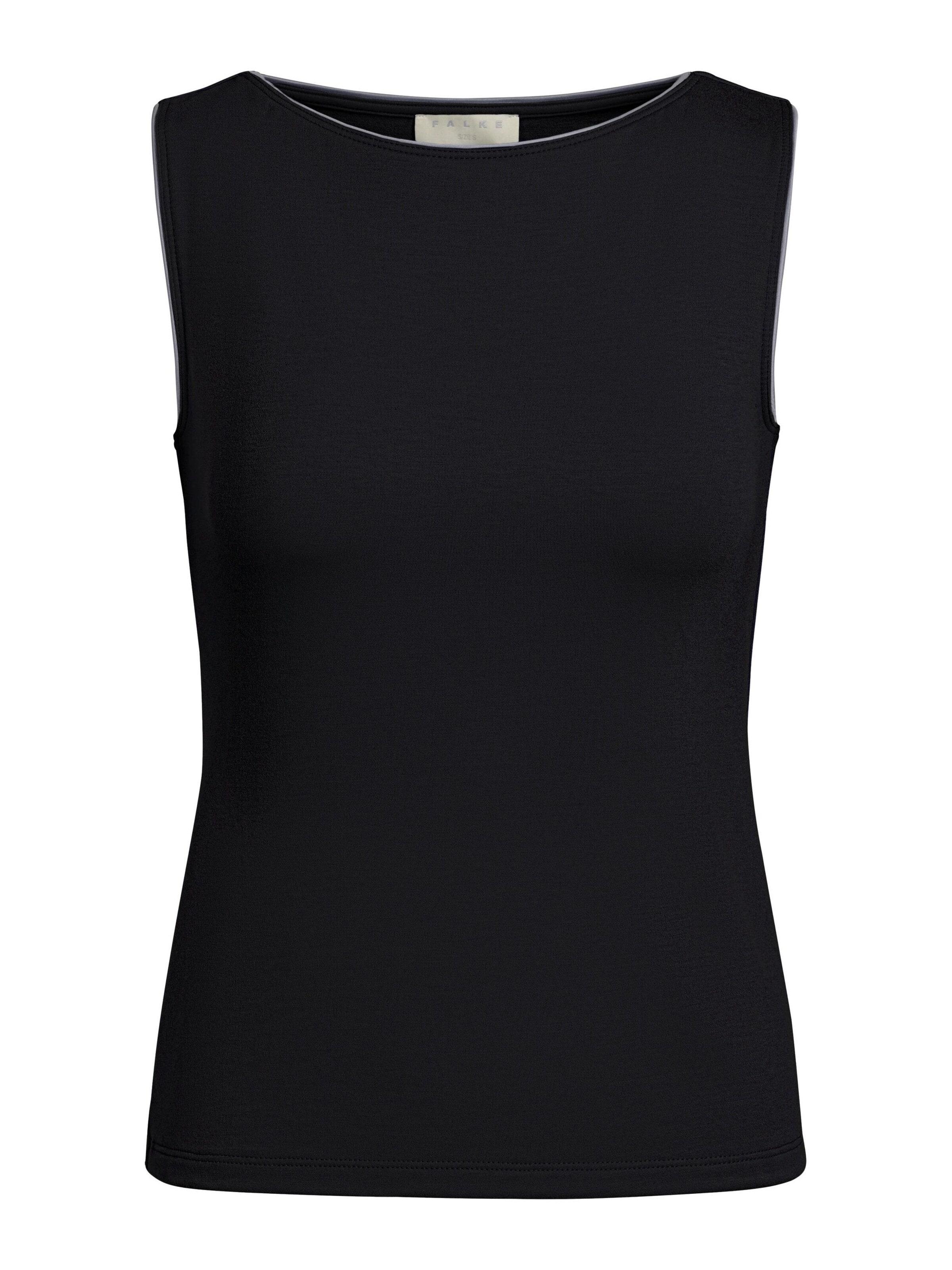 FALKE Shirt 'Viscose'‌‌‌‌‌‌‌‌‌‌ in Schwarz: Vorderseite