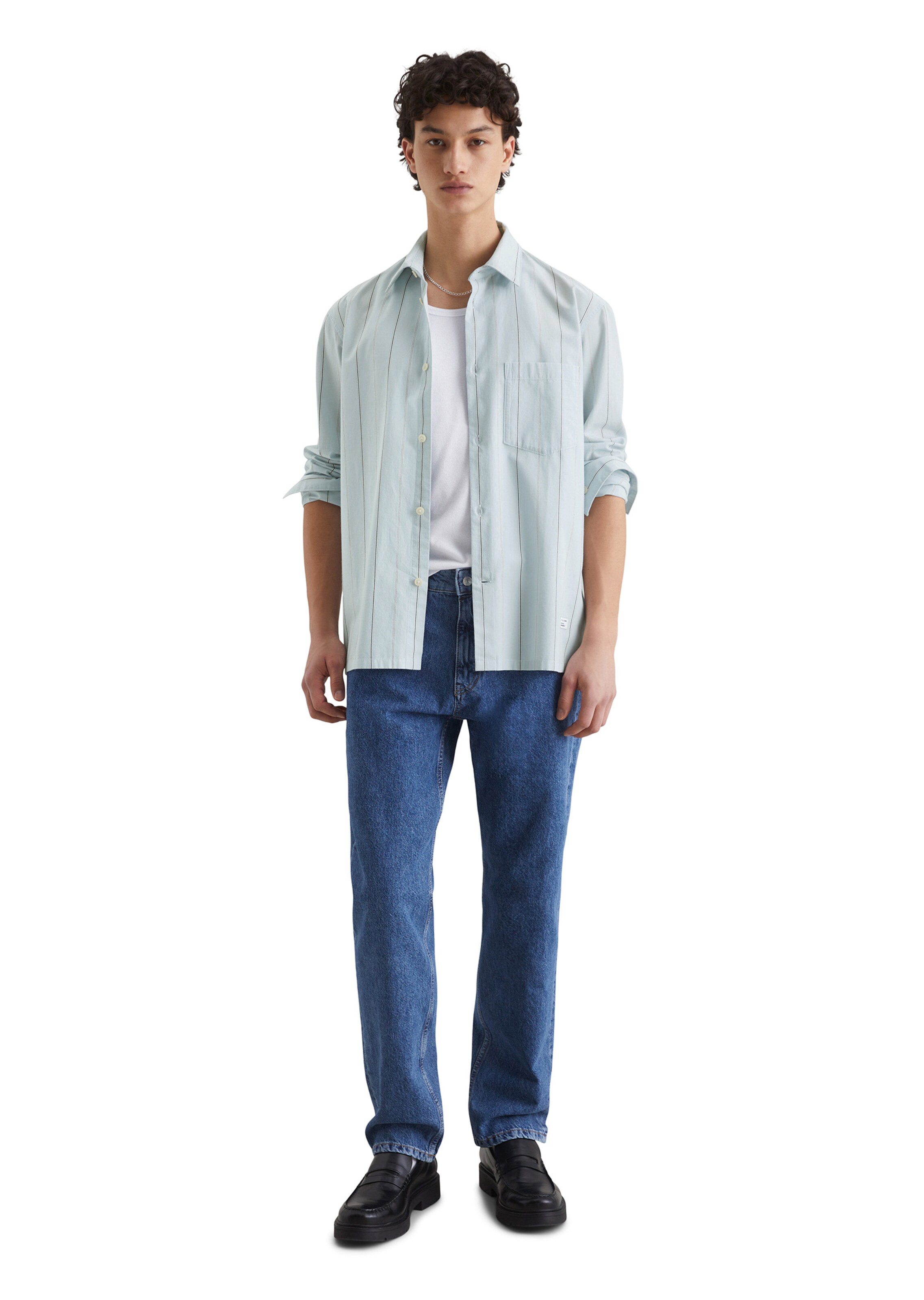 Marc O'Polo DENIM Comfort fit Button Up Shirt in Blue