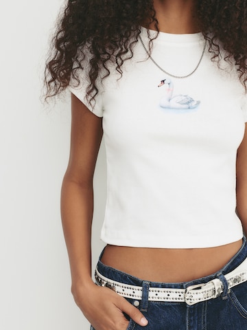 Tricou 'PACIFIC' de la Pull&Bear pe gri