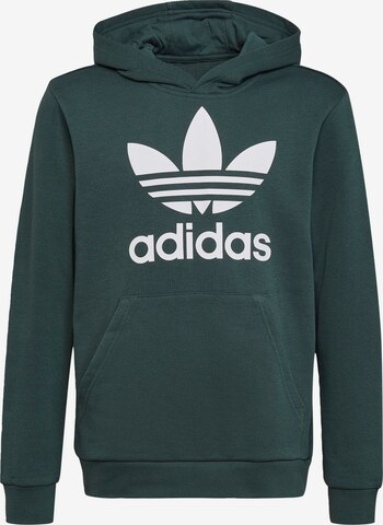 ADIDAS ORIGINALS Суичър 'Trefoil' в зелено: отпред