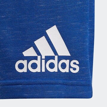 ADIDAS SPORTSWEAR Regular Workout Pants 'Future Icons Badge Of Sport' in Blue