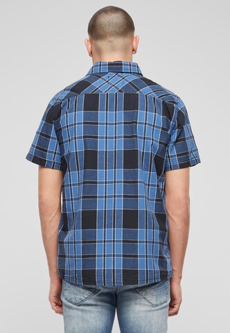 Brandit Regular fit Button Up Shirt 'Roadstar' in Blue