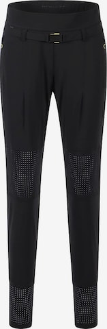 Raffaello Rossi Tapered Pants in Black: front