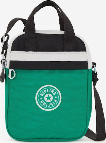 KIPLING Чанта за през рамо тип преметка 'LEVY' в зелено: отпред