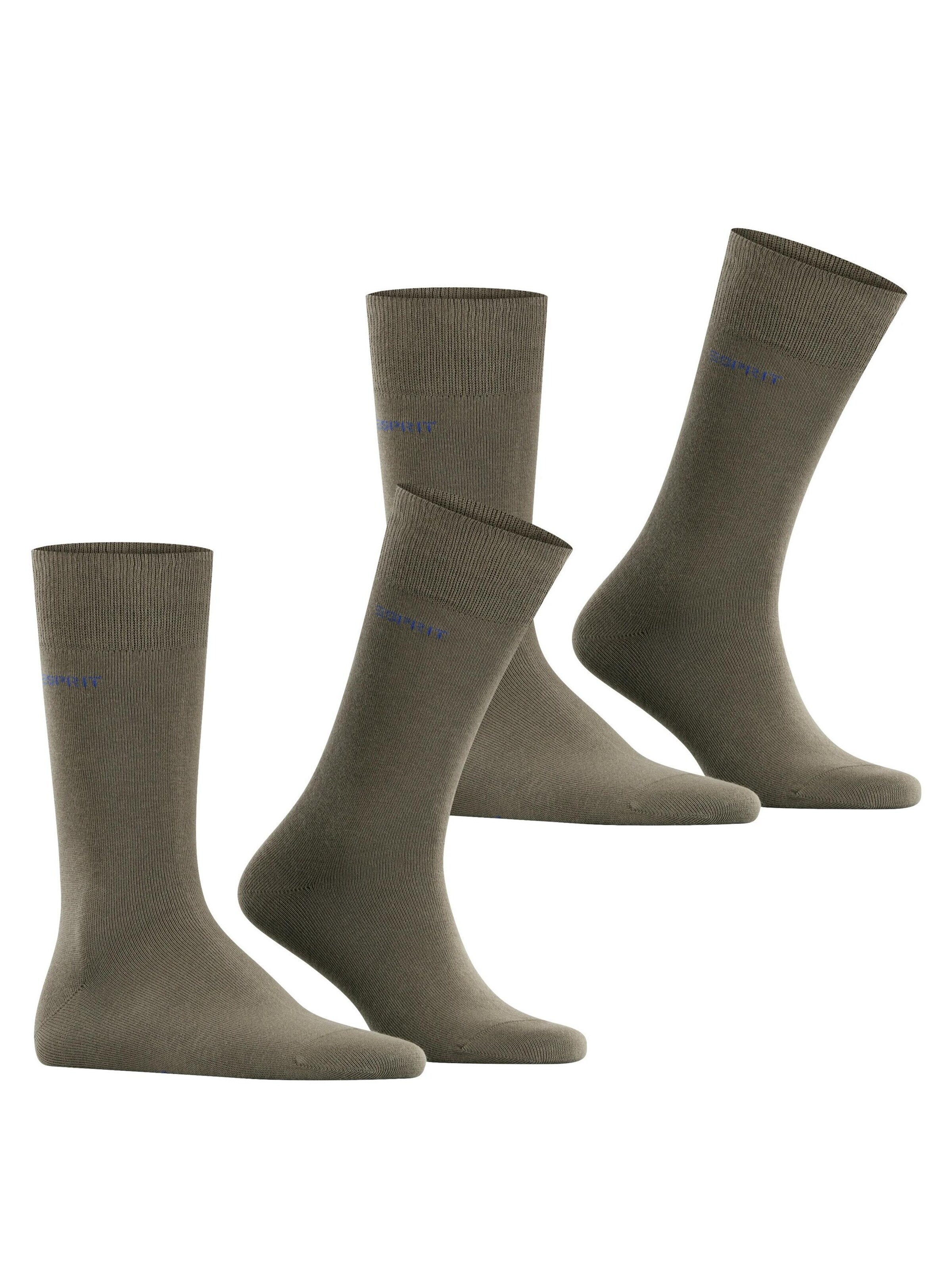 ESPRIT Socken 'Basic Uni 2-Pack'‌ in Grün