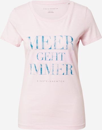EINSTEIN & NEWTON Shirt 'Meer Geht Immer' in Pink: front