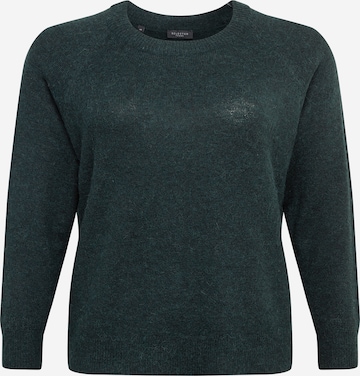 Selected Femme Curve Sweater 'LIA' in Green: front