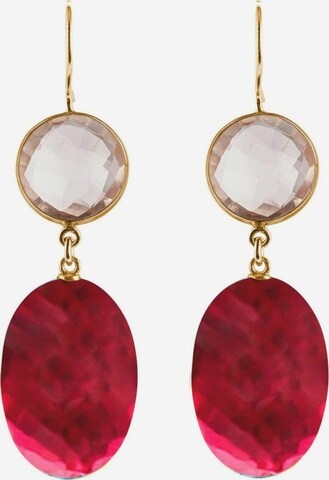 Boucles d'oreilles Gemshine en rouge