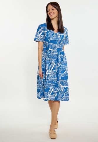 Robe Usha en bleu : devant