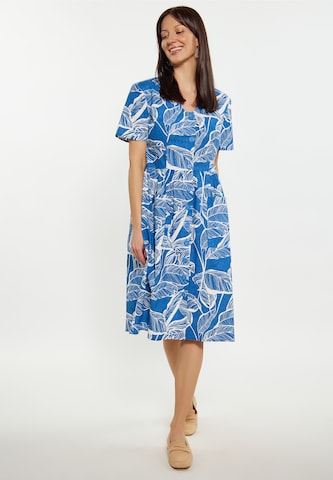 Robe Usha en bleu : devant