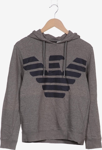 Emporio Armani Sweatshirt & Zip-Up Hoodie in S in Grey: front