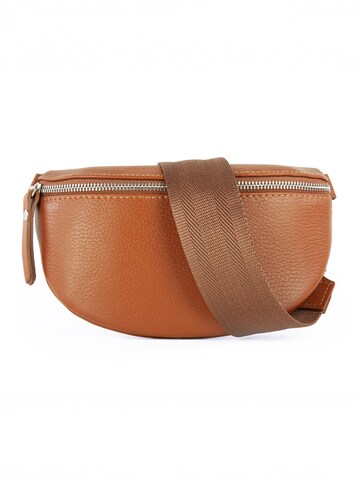 lePelou Gürteltasche 'MILA small' in Braun: Vorderseite