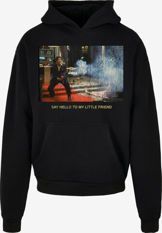 Mister Tee Свитшот 'Scarface Little Friend' в Черный: спереди