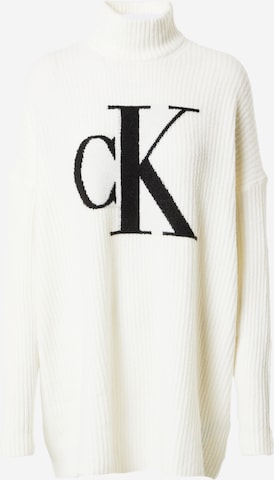 Calvin Klein Jeans Oversized Sweater in Beige: front