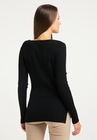 DreiMaster Klassik Pullover in Schwarz