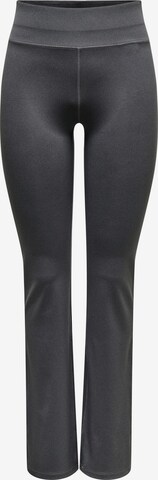 ONLY PLAY Flared Workout Pants 'Feven' in Grey: front