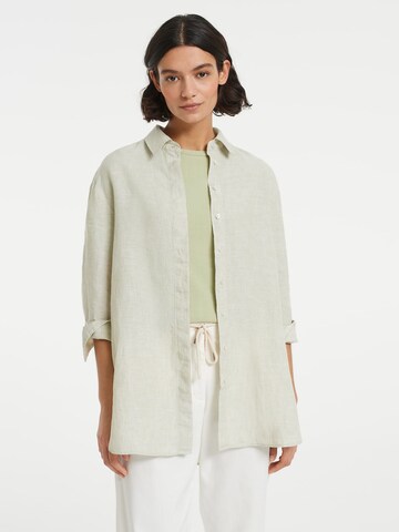 OPUS Blouse 'Fython' in Groen: voorkant