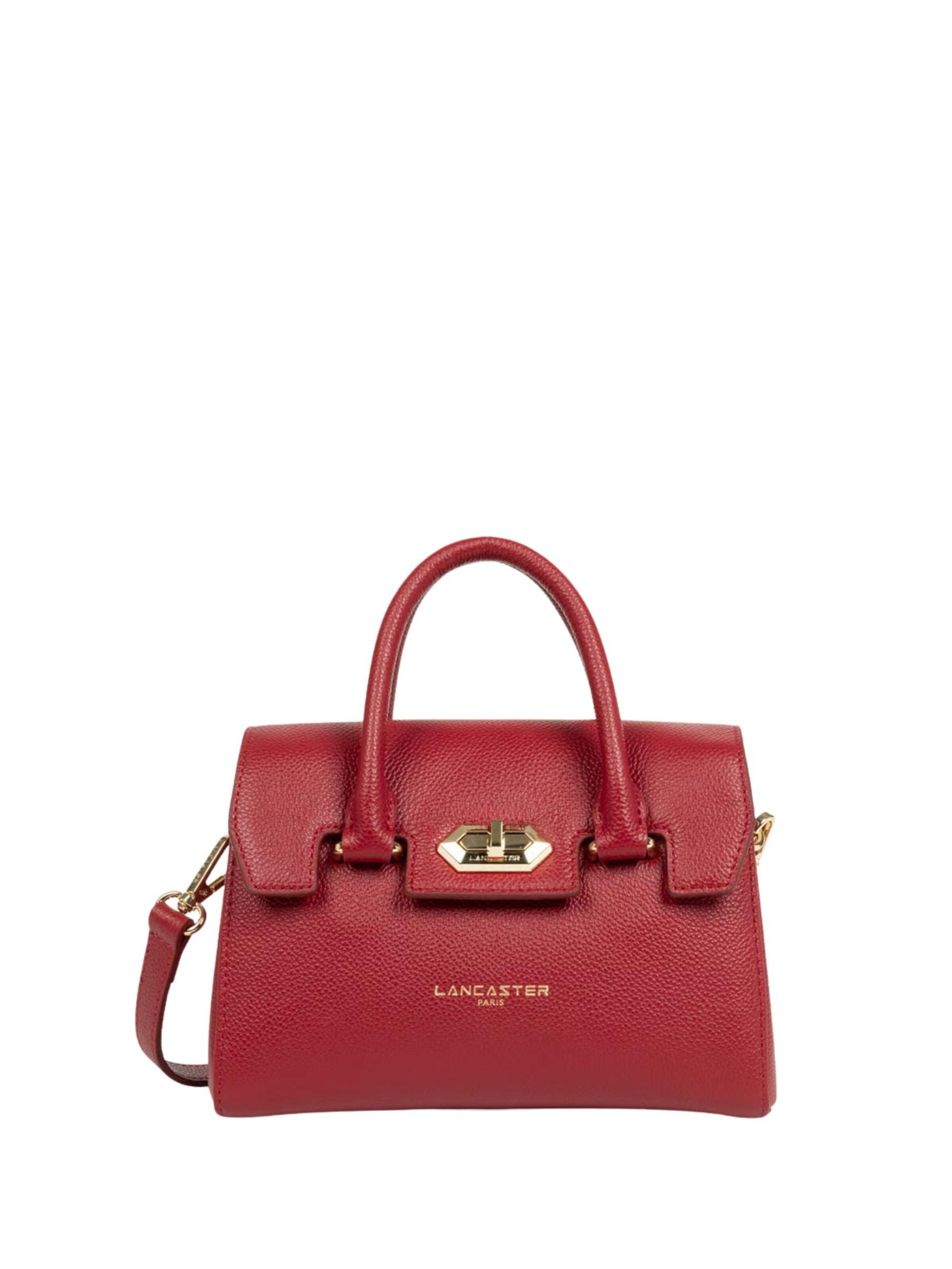 Sacs à main 'Lancaster Sac à main A rabat avec fermoir Mini Milano Cosmos 547-79 Rouge' LANCASTER Paris en rouge : devant