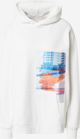 Calvin Klein Jeans Sweatshirt 'MOTION' i hvit: forside