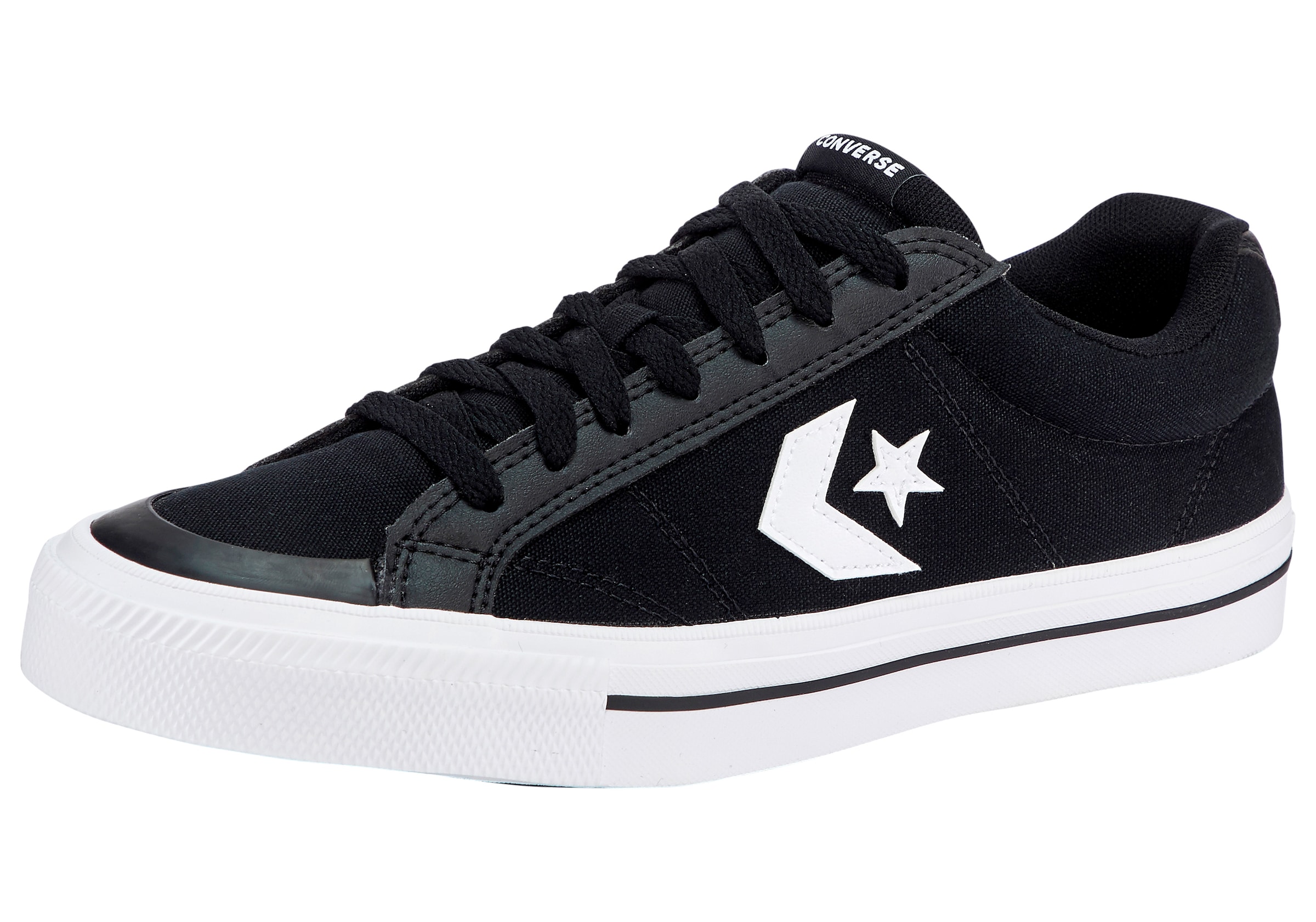 CONVERSE - Zapatillas deportivas bajas en negro: frente