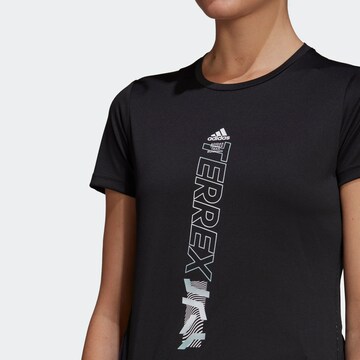 ADIDAS TERREX Λειτουργικό μπλουζάκι 'Agravic' σε μαύρο