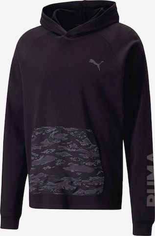 PUMA Sports sweatshirt in Black: front