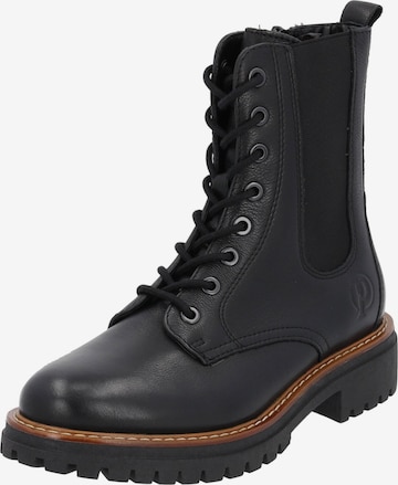 Bottines à lacets 'Unije' Palado en noir : devant