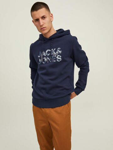 JACK & JONES Sweatshirt 'TECH' in Blauw: voorkant
