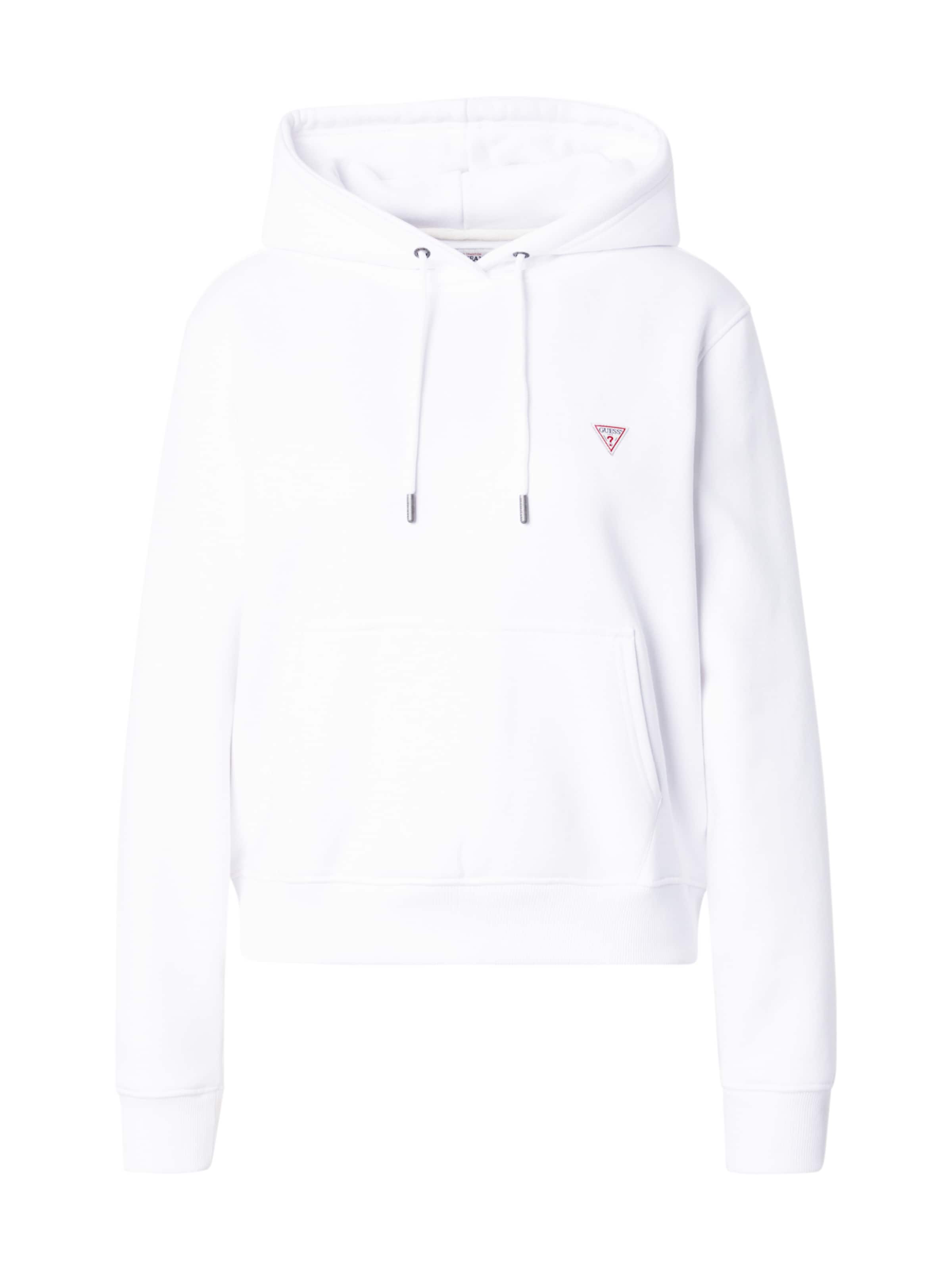 GUESS JEANS Bluzka sportowa w kolorze biały: przód