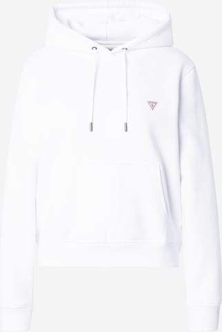 Sweat-shirt GUESS JEANS en blanc : devant