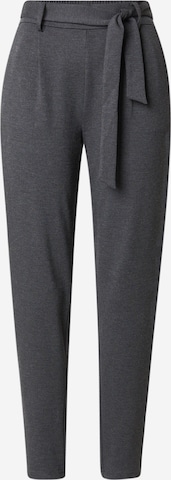 MSCH COPENHAGEN Bukser med lægfolder 'Popye' i grå: forside