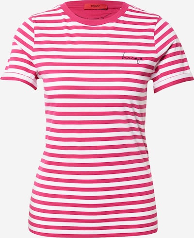 HUGO T-Shirt in pink / weiß, Produktansicht