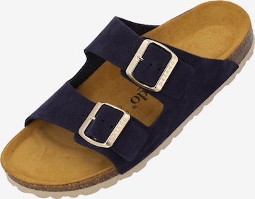 Palado Pantolette 'Palado Korfu Suede Premium Leather' in Blau: Vorderseite