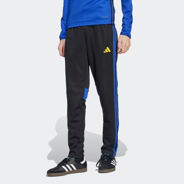 ADIDAS PERFORMANCE Tapered Sporthose 'Tiro 25 Essentials' in Blau: Vorderseite