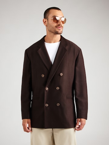 Coupe regular Veste de costume 'Usmar253F1X' HUGO en marron : devant