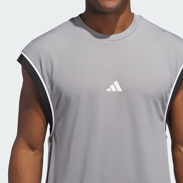 T-Shirt fonctionnel 'All-World' ADIDAS PERFORMANCE en gris